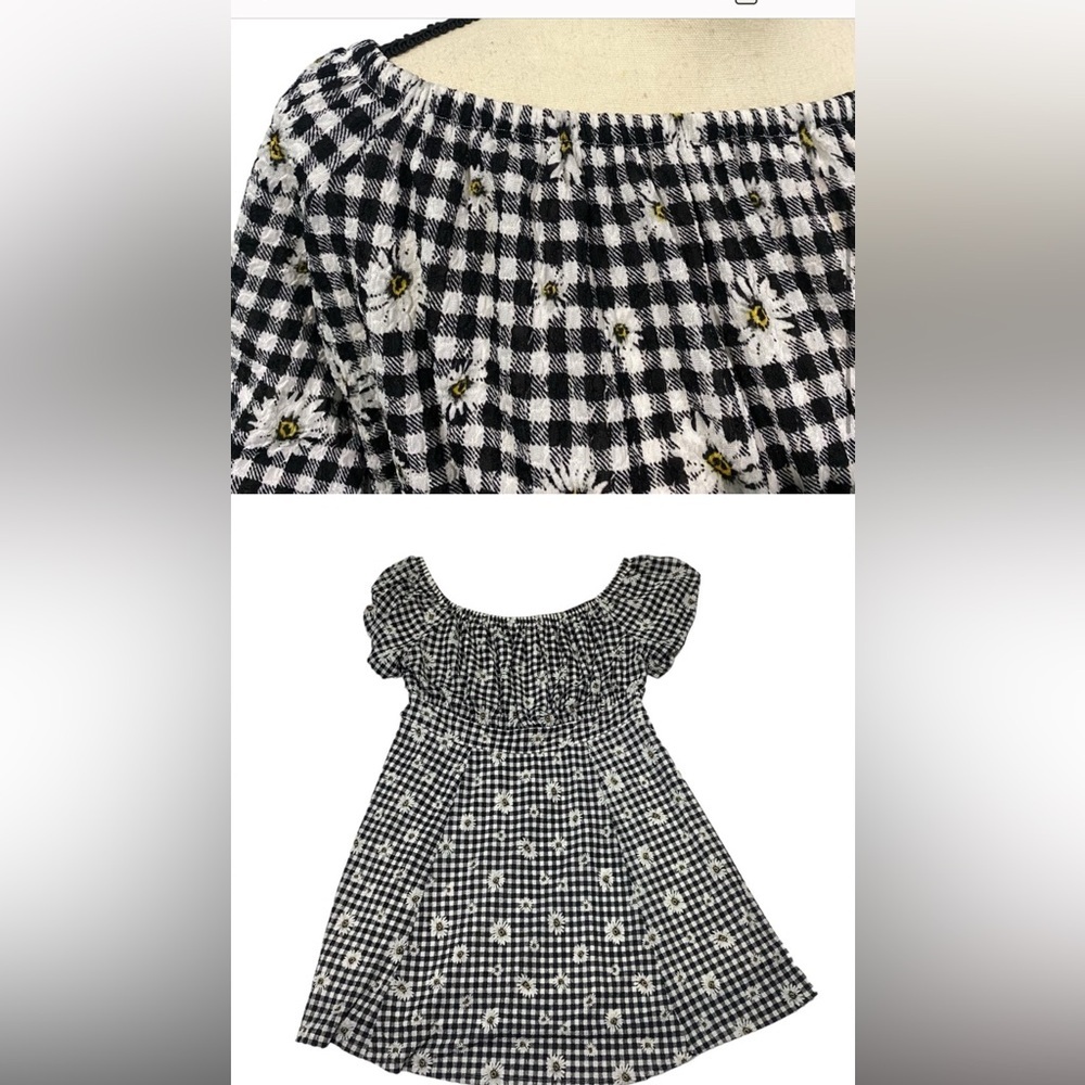 Torrid Mini Textured Knit Puff Sleeve Skater Dress - Picture 5 of 8